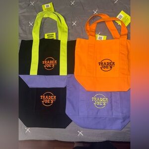 Trader Joe's Trick or Treat Mini Canvas Tote Bag